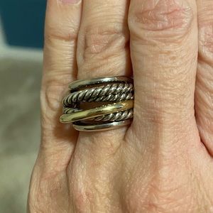 Davi Yurman Cable crossover ring sz5